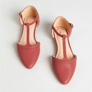 Vegan Leather ModCloth Flat in Caramel